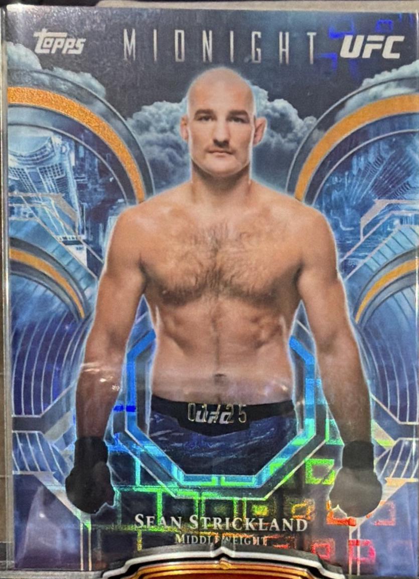 Sean Strickland 2026 Topps Midnight UFC Night Watch #PC-13 Moonrise