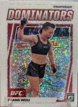 Zhang Weili 2023 Panini Donruss Optic UFC Dominators #15 White Sparkle