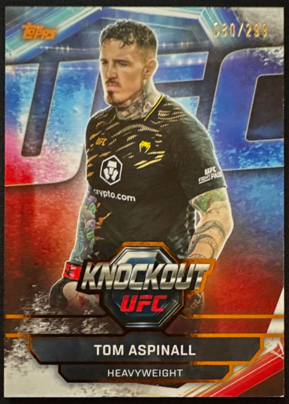Tom Aspinall 2026 Topps Knockout UFC Base #35 Bronze