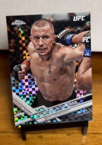 Georges St-Pierre 2017 Topps Chrome UFC Base #96 Xfractor