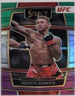 Dustin Poirier 2022 Panini Select UFC Concourse #75 Green and Purple