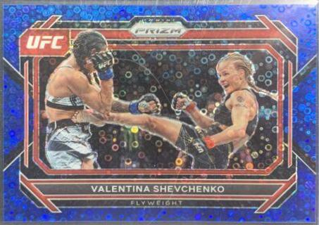 Valentina Shevchenko 2023 Panini Prizm Under Card UFC Base #63 Blue