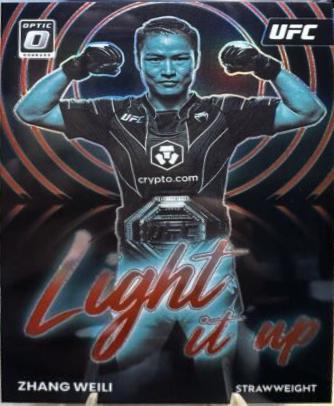Zhang Weili 2023 Panini Donruss Optic UFC Light It Up #20 Red