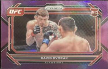 David Dvorak 2023 Panini Prizm UFC Base #70 Purple