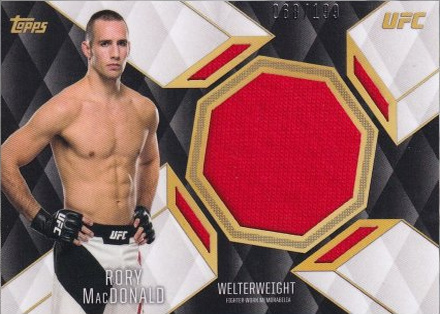 Rory MacDonald 2016 Topps UFC Top of the Class Top of the Class Relics #TCR-RM Red