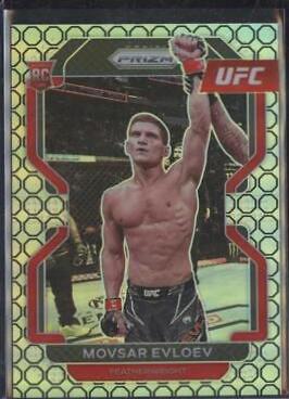 Movsar Evloev 2022 Panini Prizm UFC Base #130 Octagon