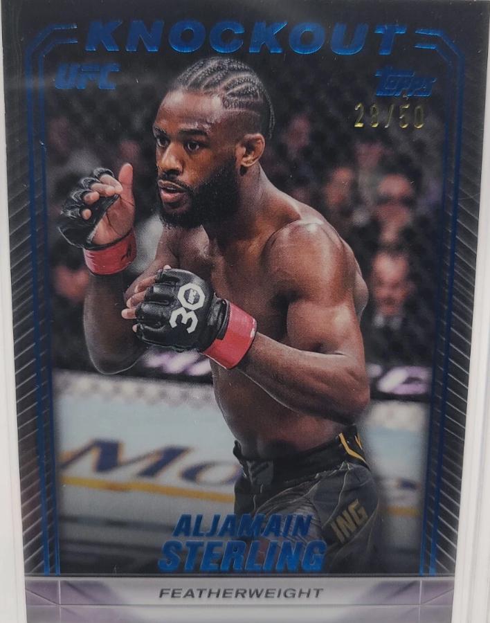 Aljamain Sterling 2024 Topps Knockout UFC Base #6 Blue