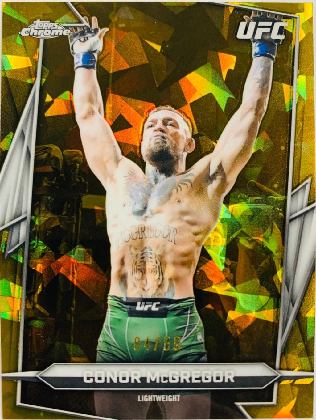 Conor McGregor 2026 Topps Chrome UFC Base #5 Gold Refractor