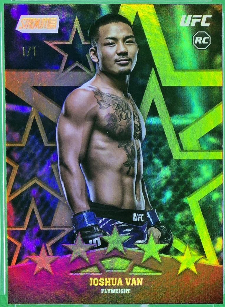 Joshua Van 2025 Topps Stadium Club UFC Special Forces #SF-15 Gold Rainbow