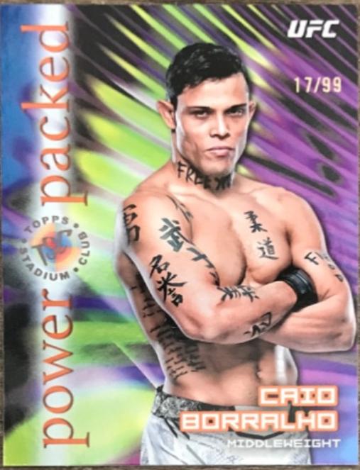 Caio Borralho 2025 Topps Stadium Club UFC Power Packed #PD-2 Black