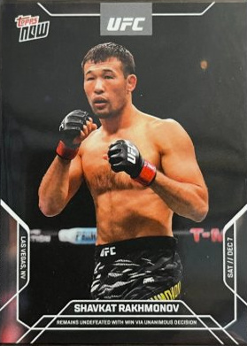 Shavkat Rakhmonov Topps Now UFC Base #36 Orange