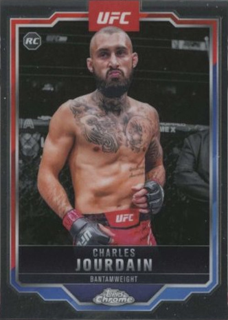 Charles Jourdain 2025 Topps Chrome UFC Base #67 Black RayWave