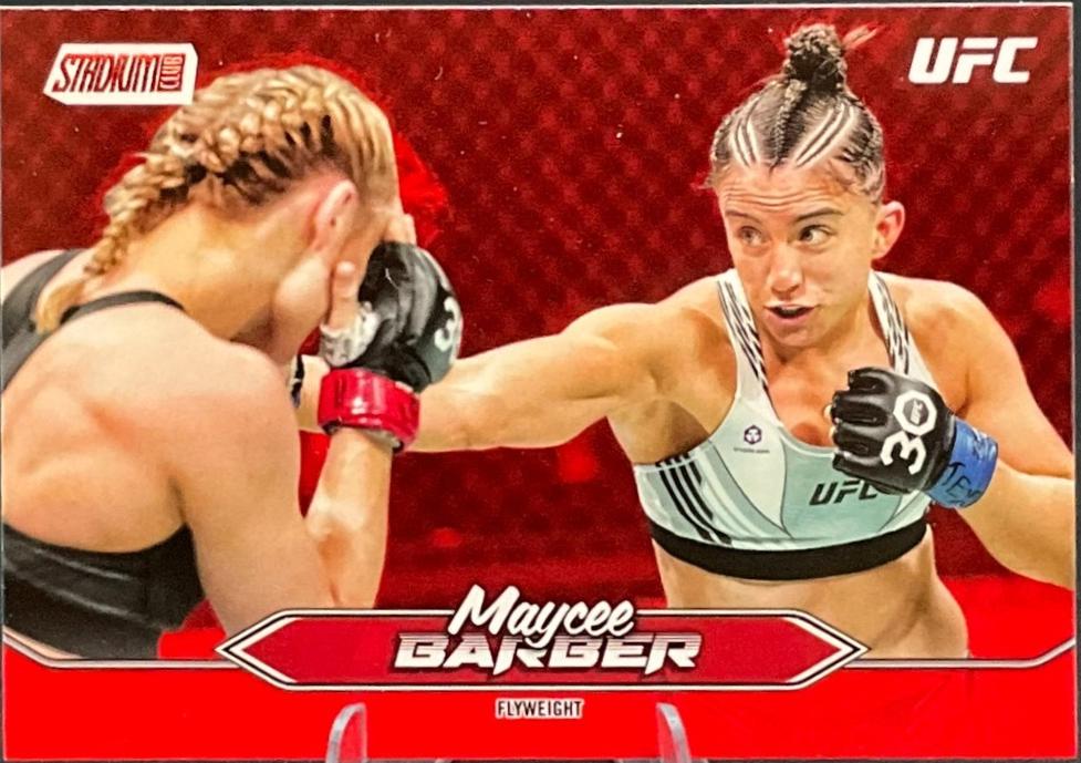 Maycee Barber 2025 Topps Stadium Club UFC Base #77 Red