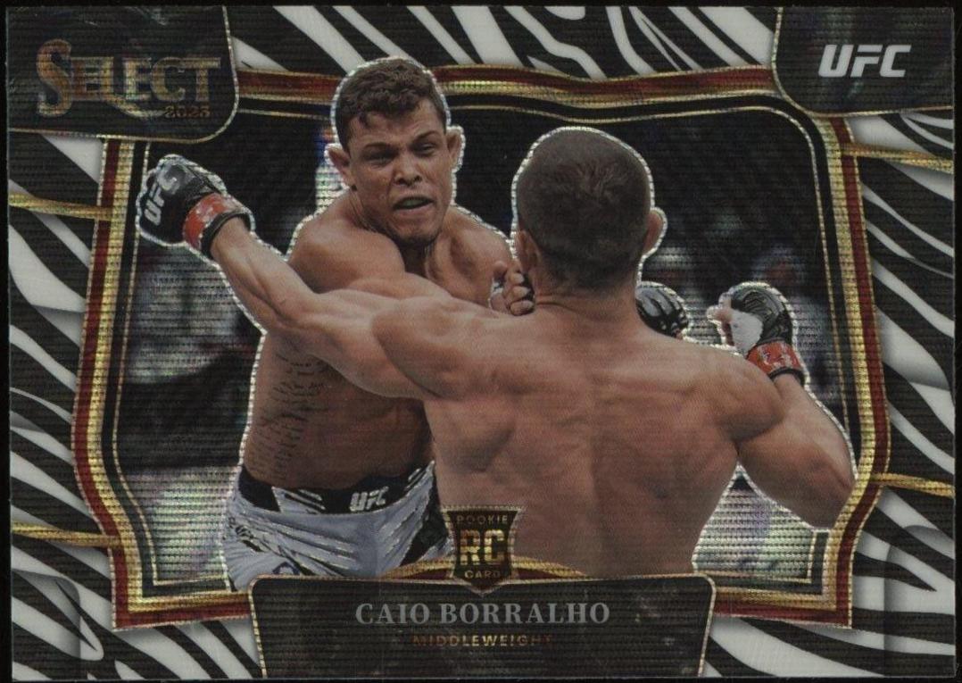 Caio Borralho 2023 Panini Select UFC Octagonside #286 Zebra