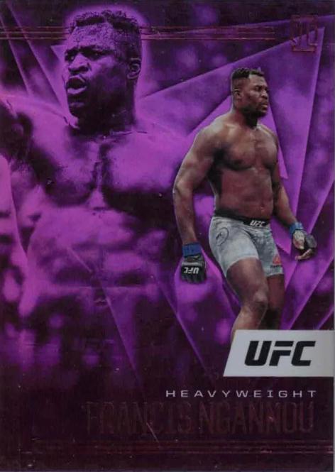 Francis Ngannou 2021 Panini Chronicles UFC Base Illusions #167 Purple