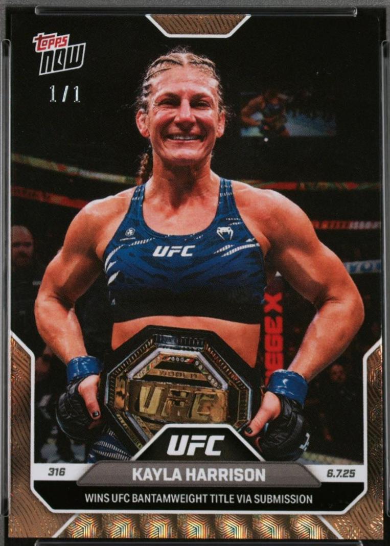 Kayla Harrison Topps Now UFC Base #16 Foilfractor