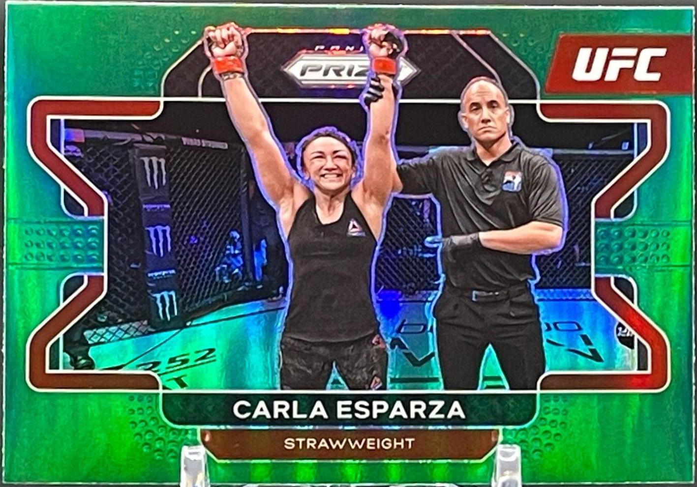 Carla Esparza 2022 Panini Prizm UFC Base #77 Green