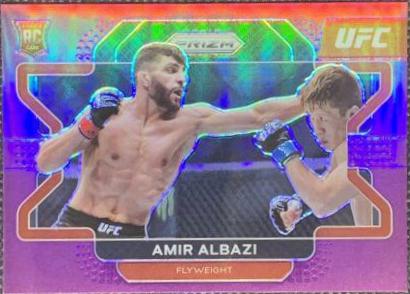 Amir Albazi 2022 Panini Prizm UFC Base #75 Purple