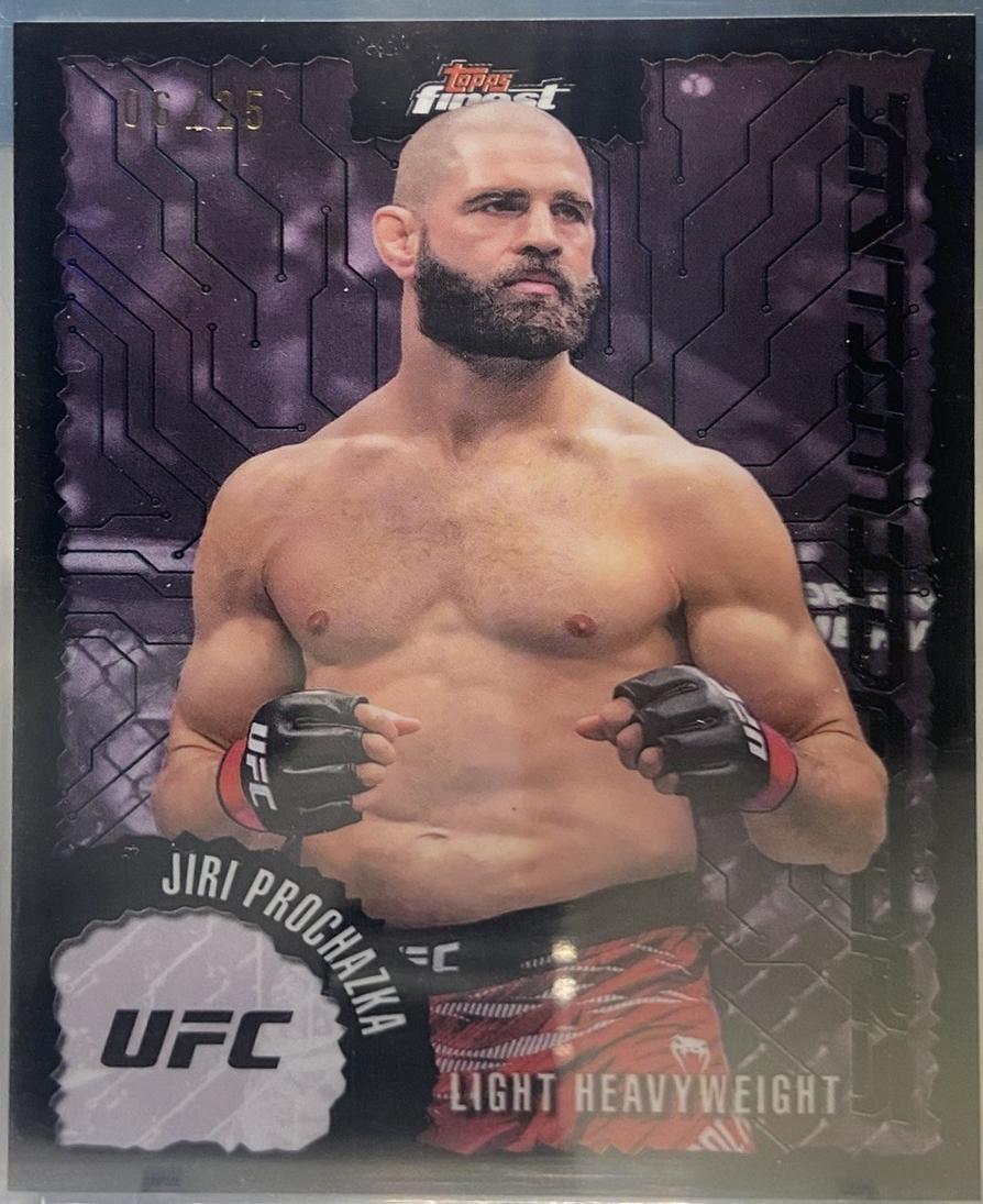 Jiri Prochazka 2025 Topps Finest UFC Intimidators #IT-7 Black Refractor