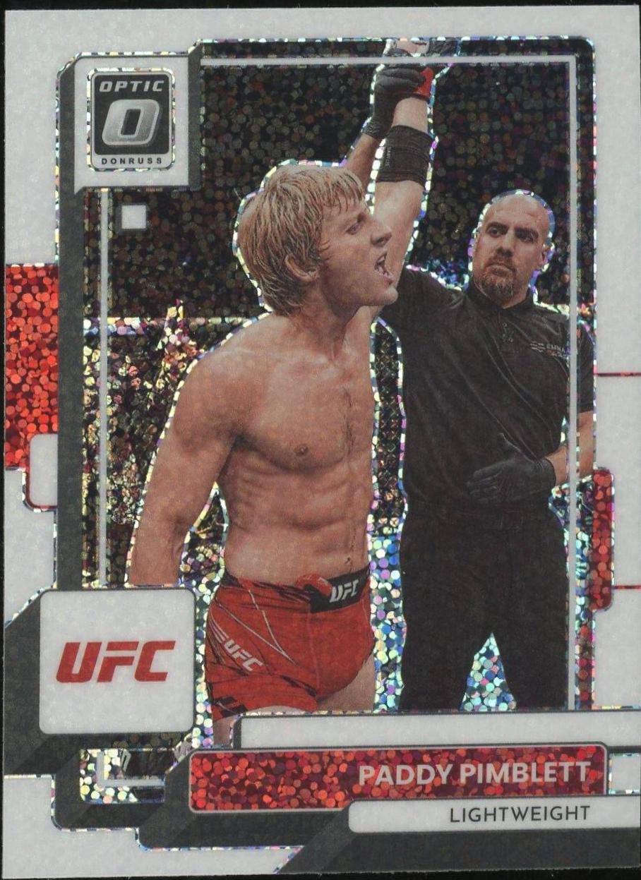 Paddy Pimblett 2023 Panini Donruss Optic UFC Base #96 White Sparkle