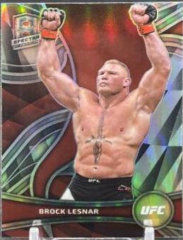Brock Lesnar 2022 Panini Chronicles UFC Base Spectra #379 Silver