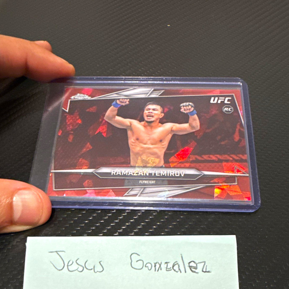 Ramazan Temirov 2026 Topps Chrome UFC Base #77 Red Refractor