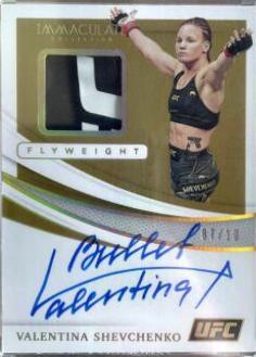 Valentina Shevchenko 2021 Panini Immaculate UFC Base #99 Gold