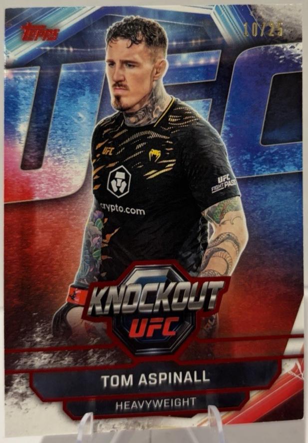 Tom Aspinall 2026 Topps Knockout UFC Base #35 Red