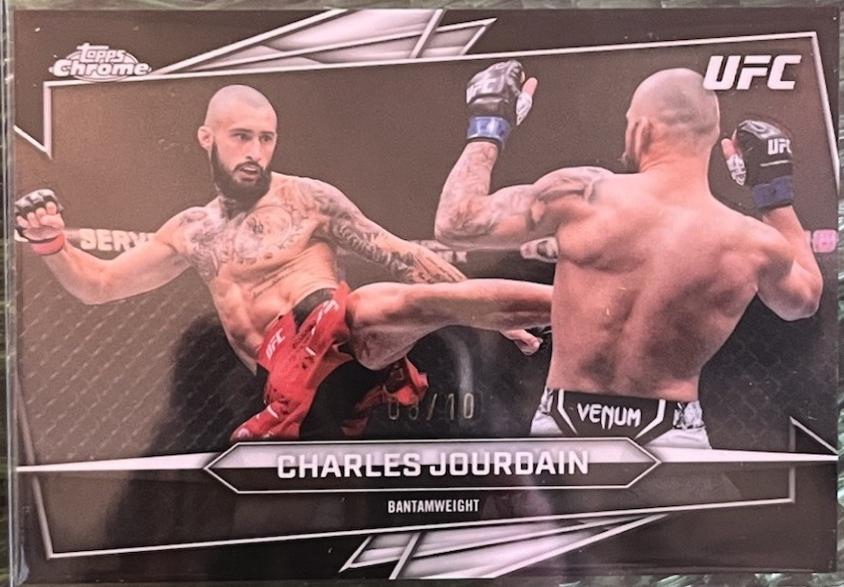 Charles Jourdain 2026 Topps Chrome UFC Base #169 Black Refractor