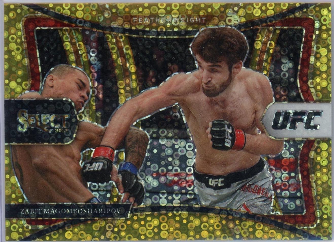 Zabit Magomedsharipov 2021 Panini Select UFC Premier Level #128 Gold Disco