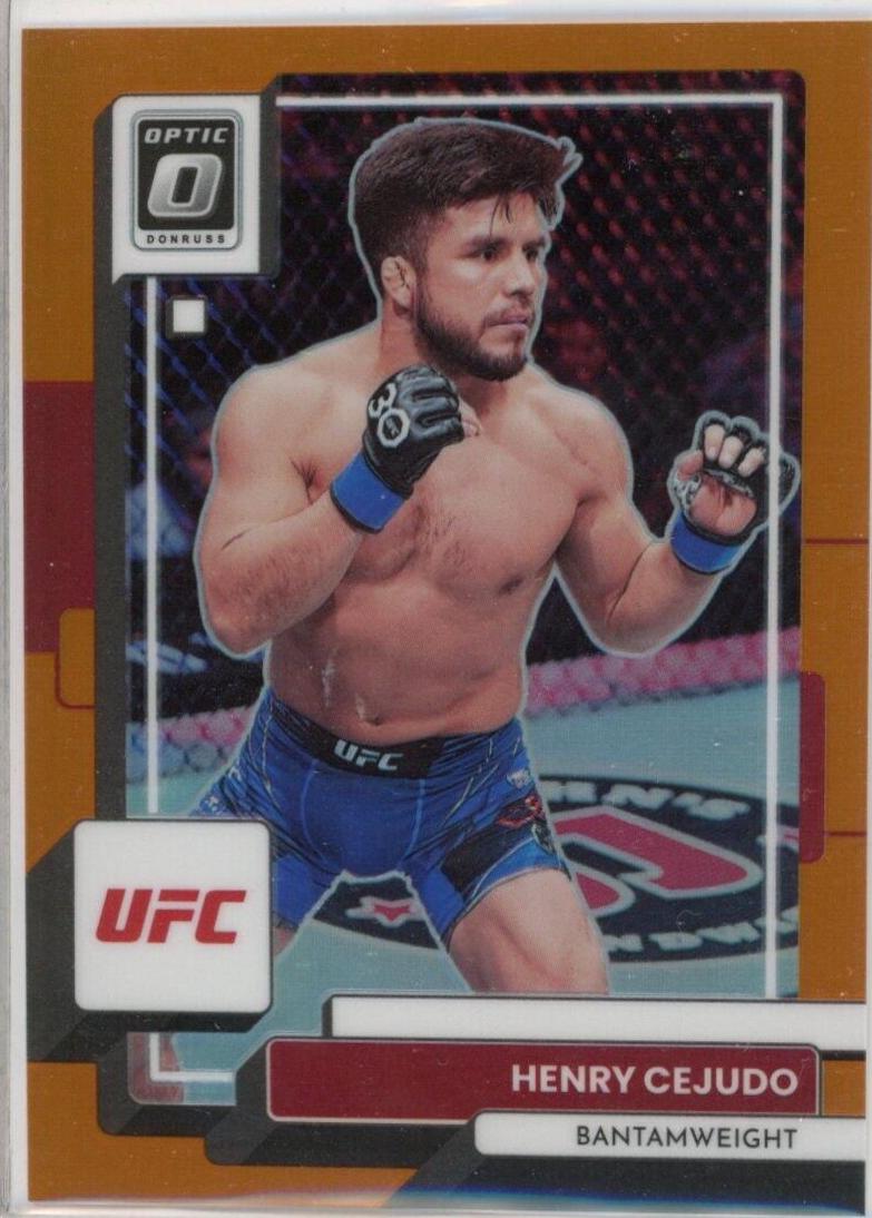 Henry Cejudo 2023 Panini Donruss Optic UFC Base #9 Orange