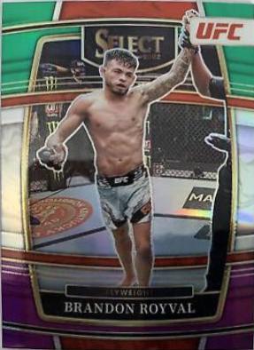 Brandon Royval 2022 Panini Select UFC Concourse #6 Green and Purple