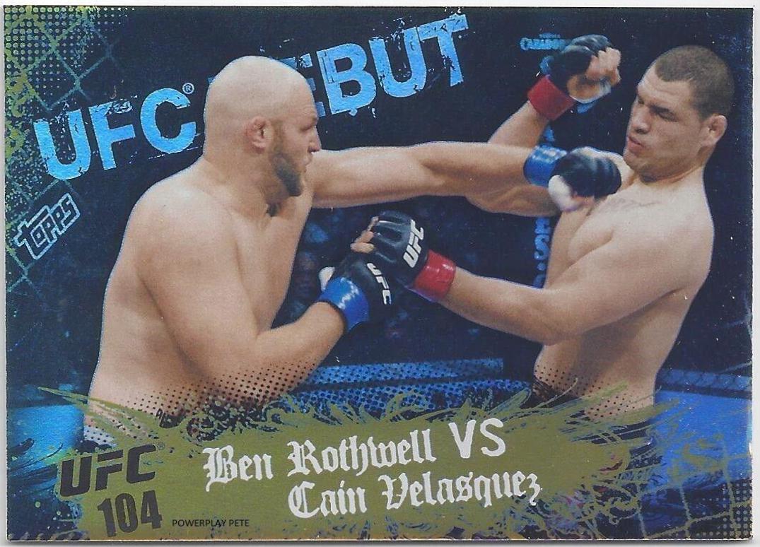 Ben Rothwell / Cain Velasquez 2010 Topps UFC Main Event Base #140 Gold