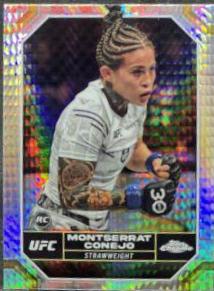 Montserrat Conejo 2024 Topps Chrome UFC Base #66 Prism Refractor