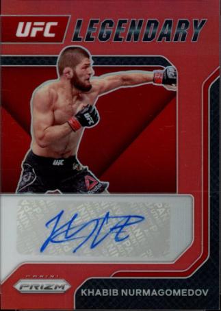 Khabib Nurmagomedov 2022 Panini Prizm UFC Legendary Signatures #3 Red