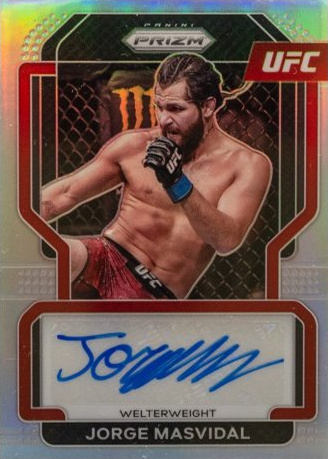 Jorge Masvidal 2022 Panini Prizm UFC Signatures #28 Black