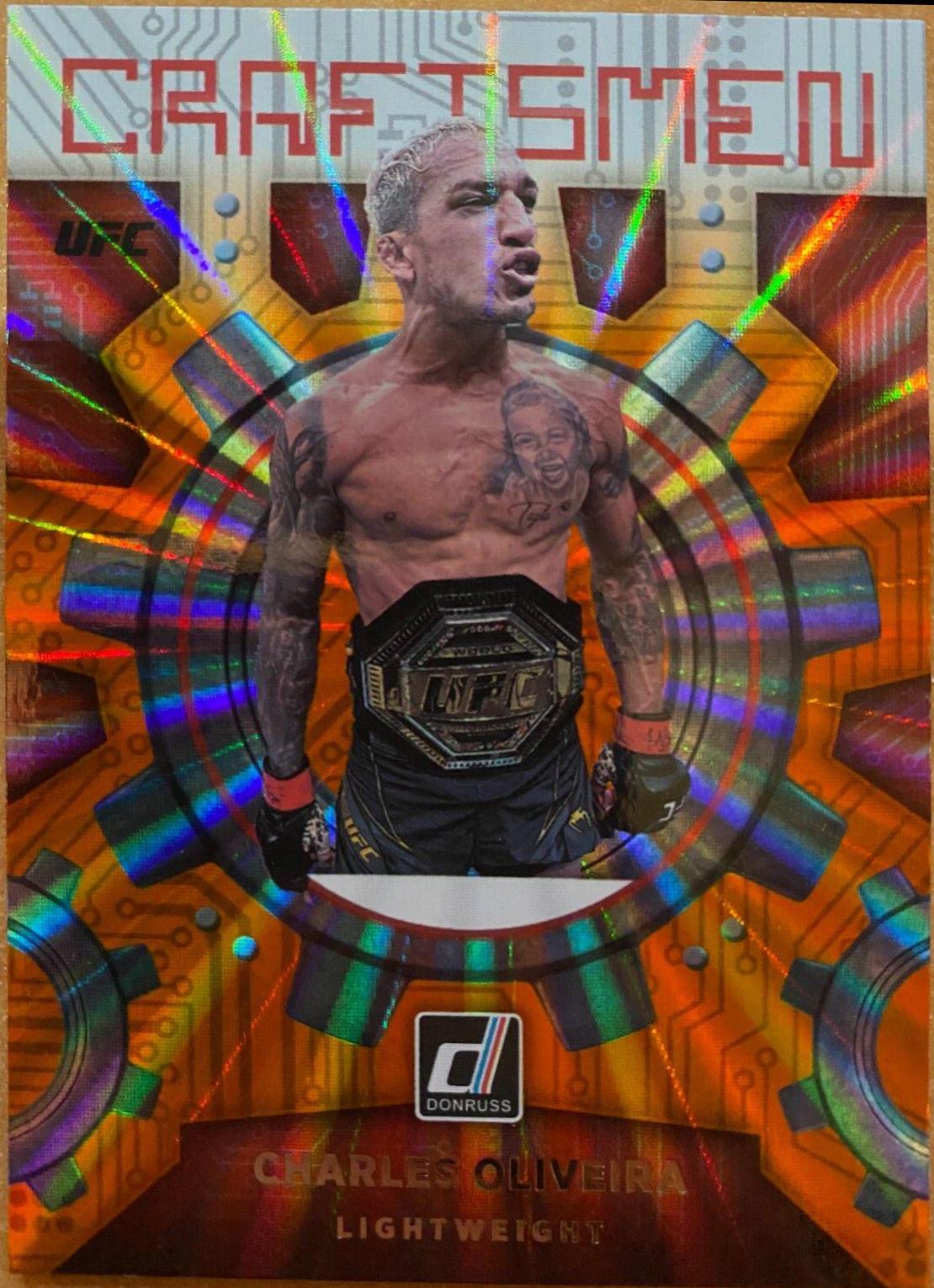 Charles Oliveira 2022 Panini Donruss UFC Craftsmen #16 Orange