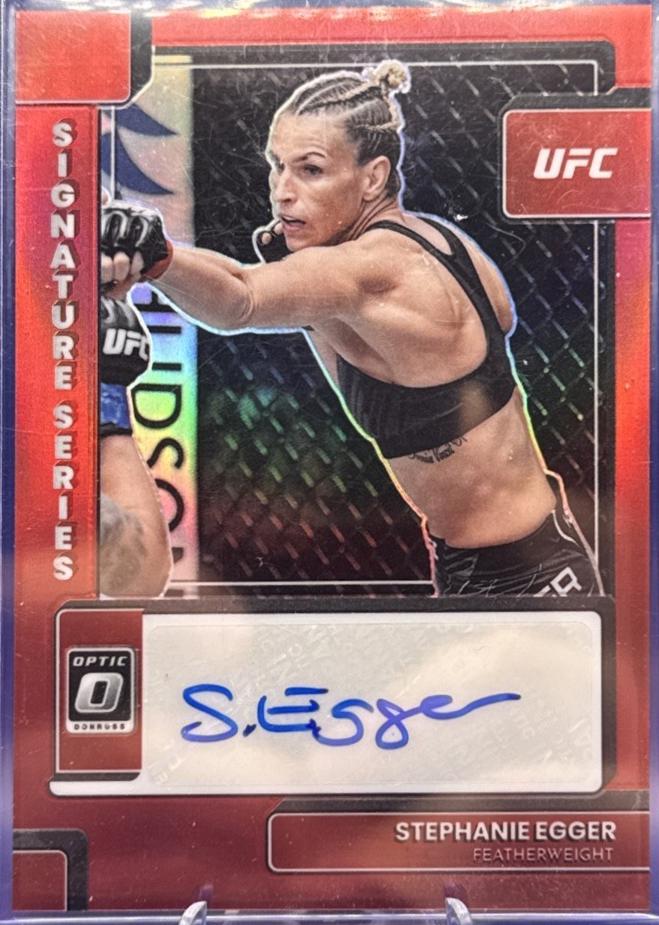 Stephanie Egger 2023 Panini Donruss Optic UFC Signature Series #34 Teal