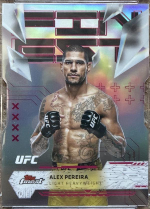 Alex Pereira 2025 Topps Finest UFC Base Uncommon #183 Die Cut
