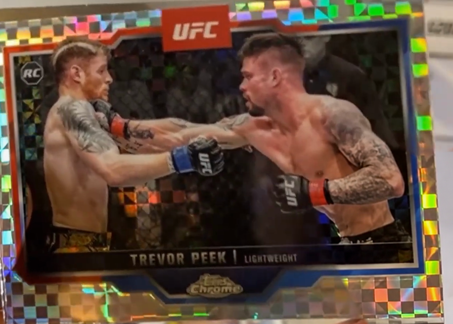 Trevor Peek 2025 Topps Chrome UFC Base #180 X-Fractor
