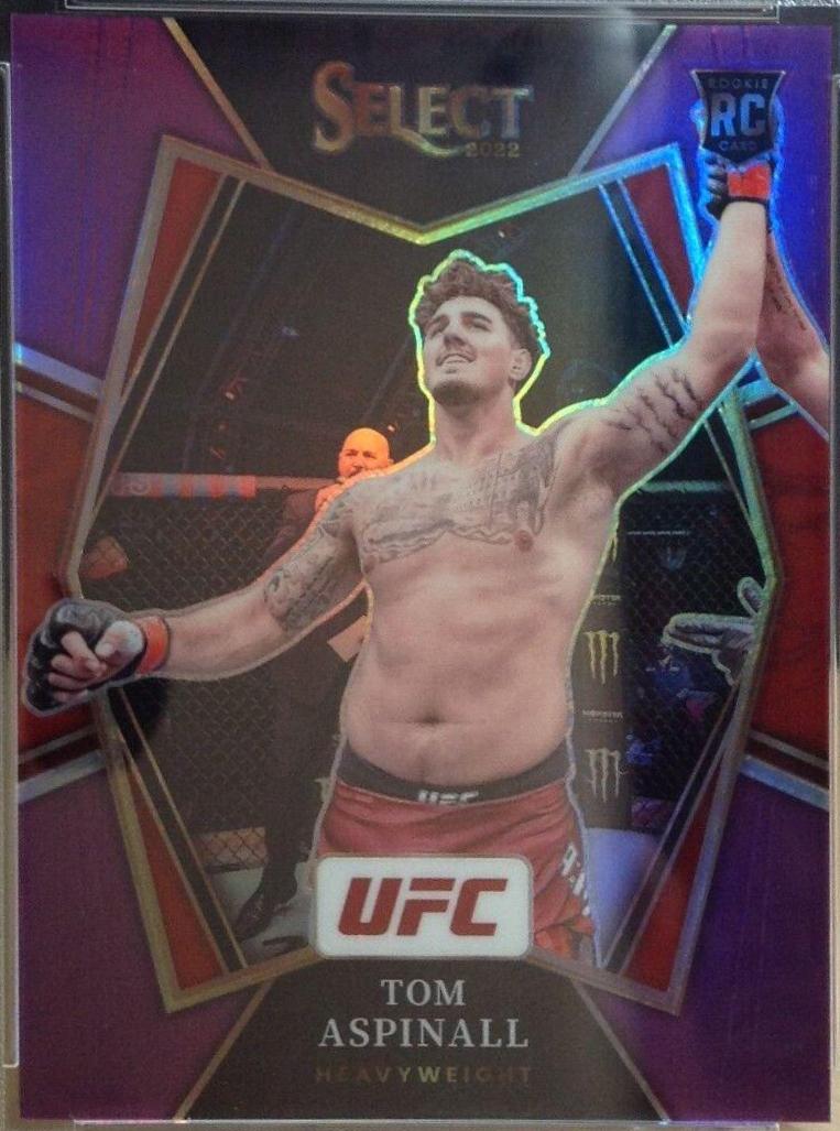 Tom Aspinall 2022 Panini Select UFC Premier Level #185 Purple