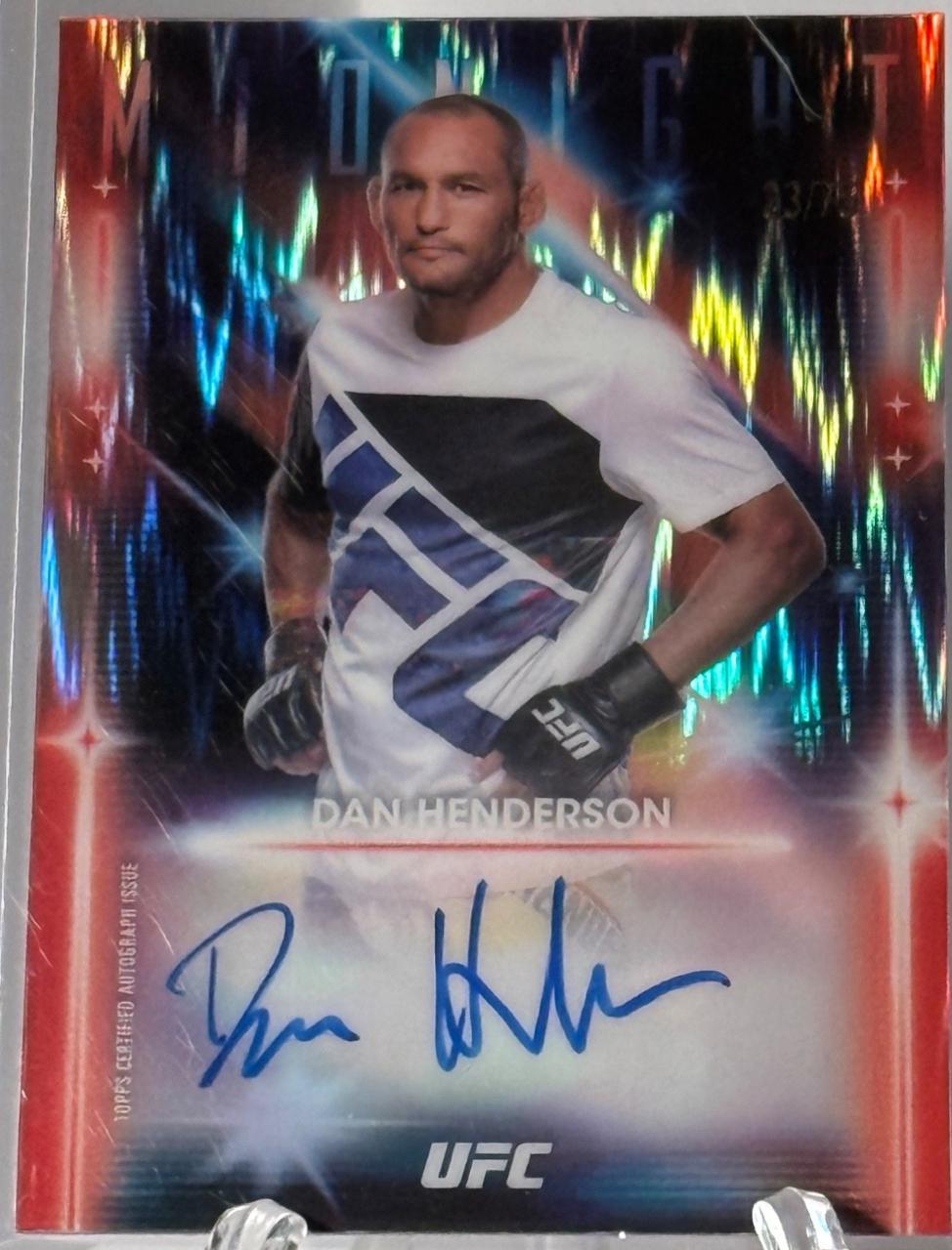 Dan Henderson 2025 Topps Midnight UFC Glimmer Graphs #GRG-DH Dusk