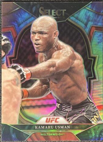 Kamaru Usman 2023 Panini Select UFC Concourse #35 Tie Dye