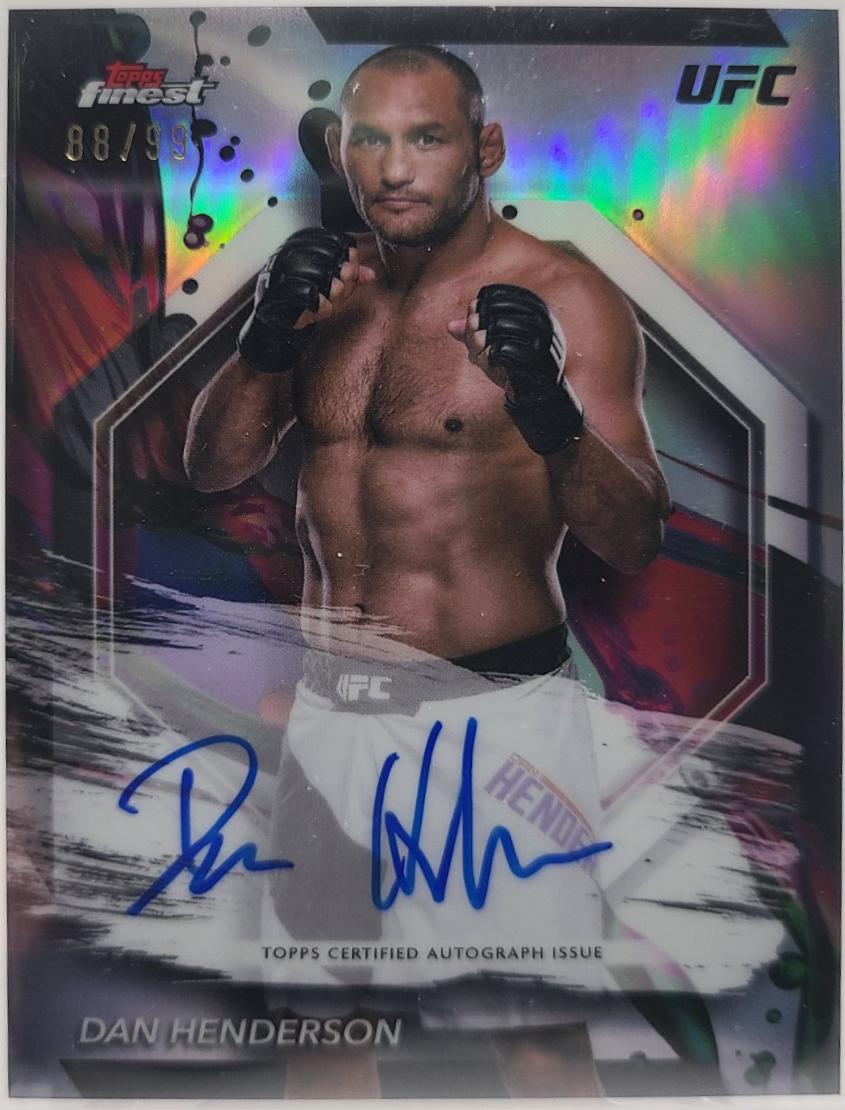 Dan Henderson 2024 Topps Finest UFC Finest Autographs #FA-DHE Refractor