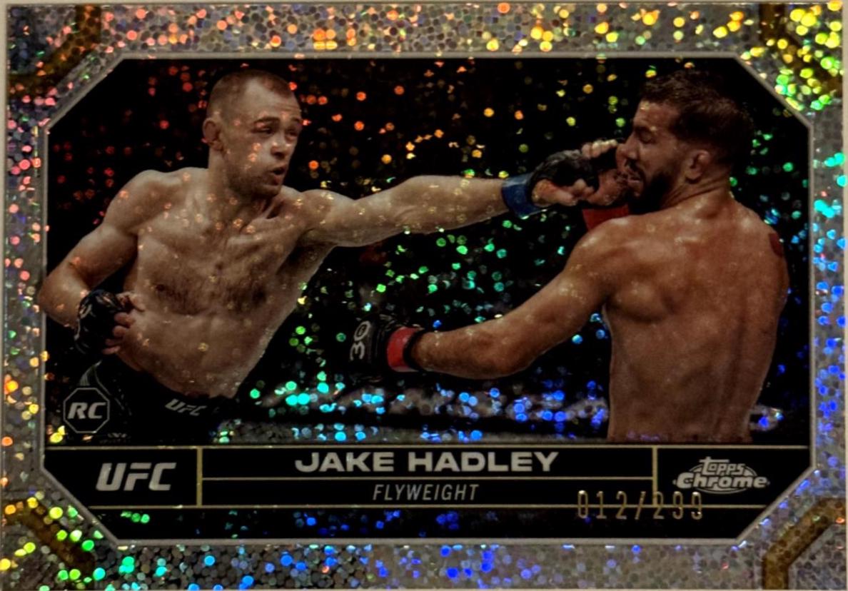 Jake Hadley 2024 Topps Chrome UFC Base #45 Speckle Refractor