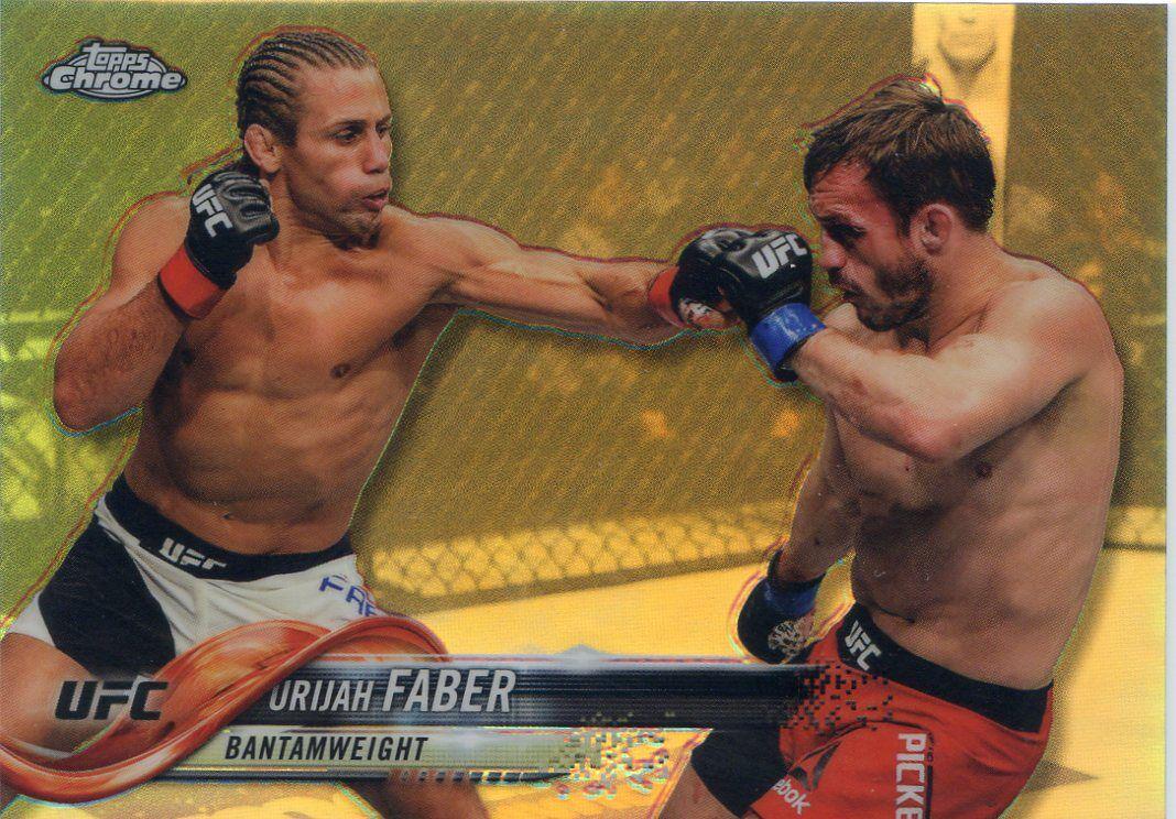 Urijah Faber 2018 Topps Chrome UFC Base #24 Refractor