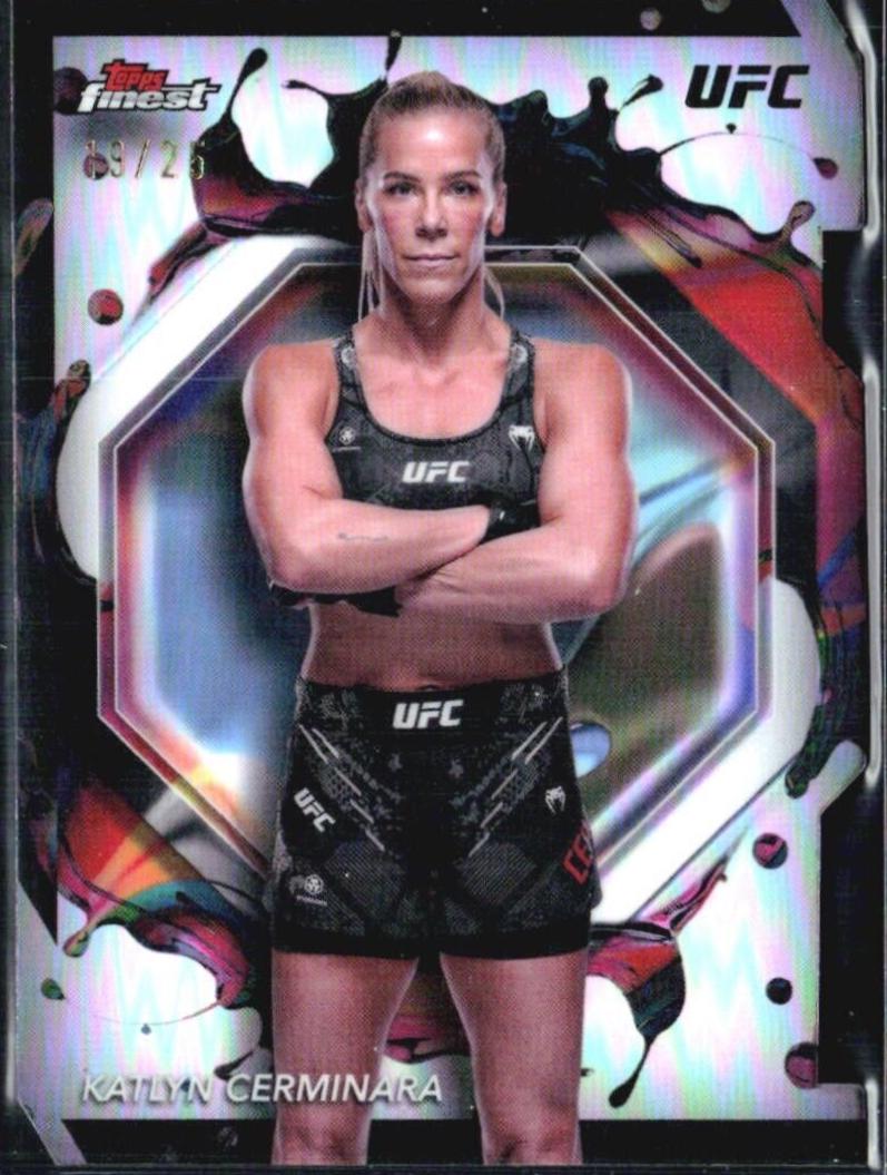 Katlyn Cerminara 2024 Topps Finest UFC Base Rare #273 Superfractor
