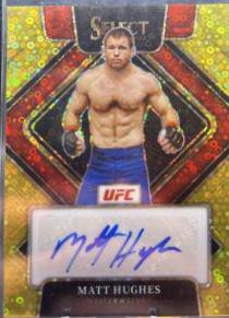 Matt Hughes 2022 Panini Select UFC Signatures #11 Black