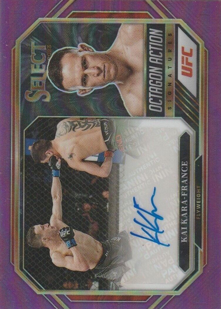 Kai Kara-France 2023 Panini Select UFC Octagon Action Signatures #OA-KKF Purple