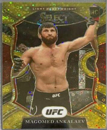 Magomed Ankalaev 2021 Panini Select UFC Concourse #36 Gold Disco